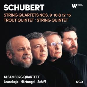 Alban Berg Quartett/Leonskaja/Schiff/Hörtnagel • Streichquartette 9 & 10, 12 - 15, Forellenquintett (5 CD)